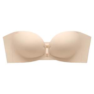 Happy cotton front buckle small breasts gathered together to show large underwear for women's breasts without straps invisible beautiful back strapless sexy bra
