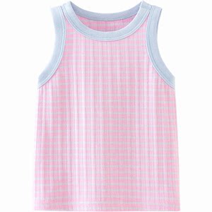 
Mini Balabala Baby Vest Summer Skin Friendly Modal Cool Breathable Contrast Color Top 2026 Summer New Style