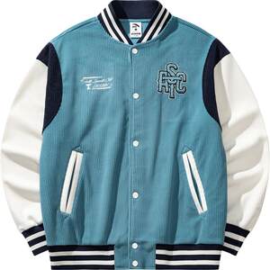 
ANTA American Baseball Uniform Couple Couple Loose Velvet Thickened Jacket Top 152548722
