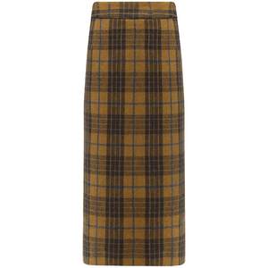 
COCOBELLA Maillard wears retro plaid woolen skirt in autumn and winter thickened straight skirt HS923