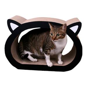 
PetCheer Cat Supplies Cat Head Shaped Cat Scratcher Large Corrugated Paper Claw Grinder Cat Toy Cat Toy