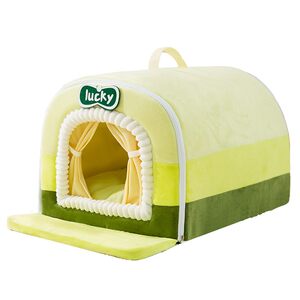 
Cat nest thickened winter warm closed cat sleeping house safety tent four seasons universal cold cat bed