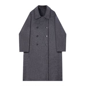 
Idika's loose temperament, versatile and fashionable mid-length coat for women, autumn and winter small double-sided woolen coat
