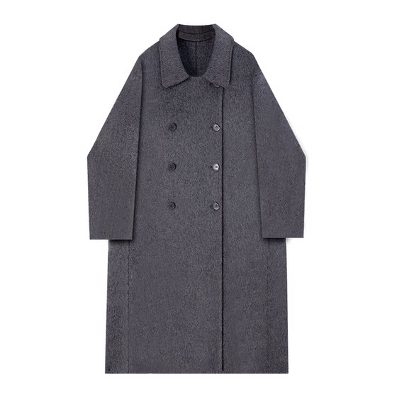 
Idika's loose temperament, versatile and fashionable mid-length coat for women, autumn and winter small double-sided woolen coat