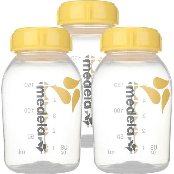 Medela baby newborn pp milk bottle 150ml*3 daily refrigerated storage bottle for big babies portable when going out