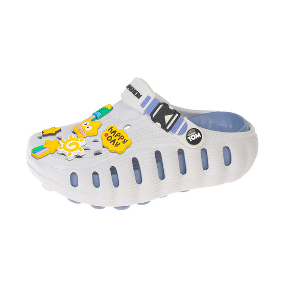 
Tom Cat Children's Croc Shoes 2026 Summer New Two-Wear Adjustable Heel Anti-Slip Soft Bottom Beach Sandals Trendy