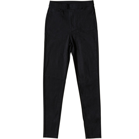 Miss Huang Black Bottom Pants Female Wear Autumn and Winter Slender Black Pants Slim High -waist Elastic Pencil Pants
