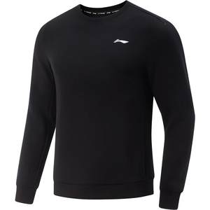 
Li Ning long-sleeved T-shirt men's winter 2025 new pullover sweatshirt sweat-absorbent business top men's round neck sportswear