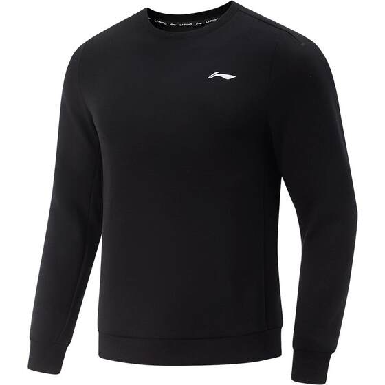 
Li Ning long-sleeved T-shirt men's winter 2025 new pullover sweatshirt sweat-absorbent business top men's round neck sportswear