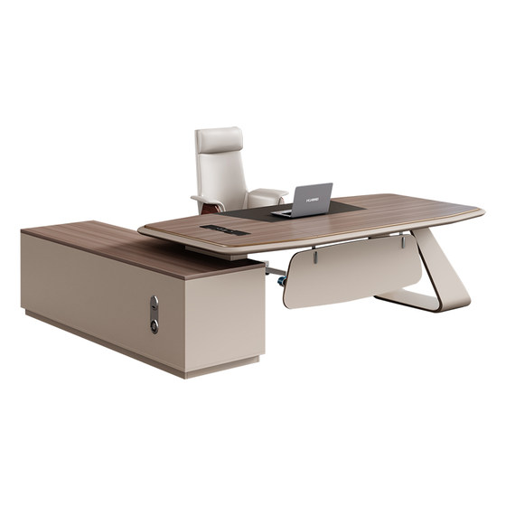 
Boss desk office desk simple modern office furniture president office desk chair combination light luxury office boss desk