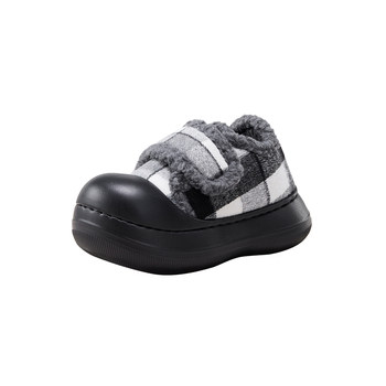 
Chikoku Xiaohanbao parent-child plus velvet cotton shoes