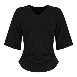 
Nuomizi [Twin V] short-sleeved T-shirt women's summer plus size women's half-sleeved slightly fat mm loose slimming mid-sleeve top