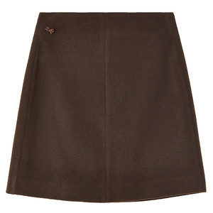 
Qiushui Yiren new Chinese style simple woolen skirt 2025 autumn and winter new women's national style versatile short skirt