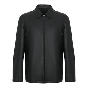 
[Deer Leather] SATCHI Men's Genuine Leather Jacket Spring New Business Lapel Leather Jacket