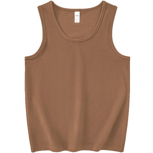 300g heavy virtue vest men's autumn and winter solid sport, shoulder sleeveless T -shirt double -sided velvet fitness vest
