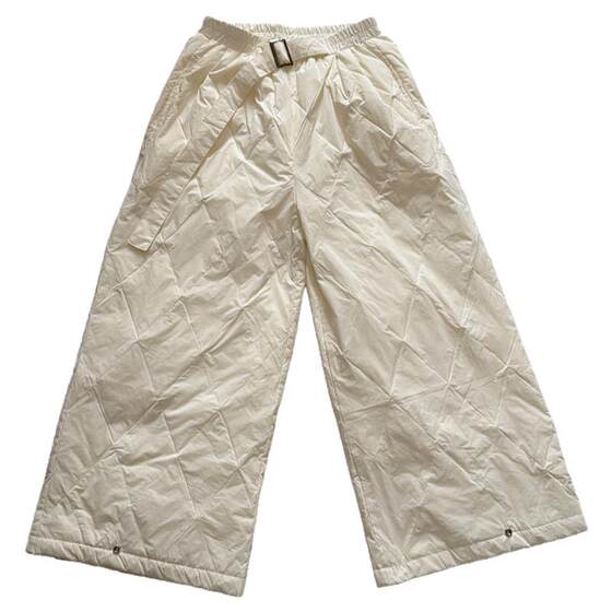 
Women's outer wear down pants 2025 new trousers with hem buttons, two ways to wear, wide-legged, western style, high-end duck down nine-point pants
