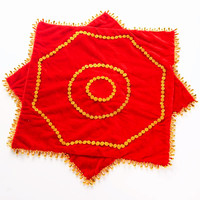 China Dancers Association's Special Handkerchief Flower Octagonal Scarf