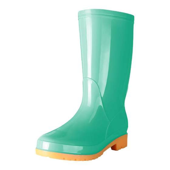 Rain -shoe and rain boots, water shoes, rubber boots, water boots and ladies, cotton warm mid tube anti -skid adult waterproof, deodorant and wear -resistant
