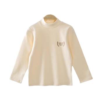 Betis men's and women's children's bottoming shirt pure cotton half turtleneck