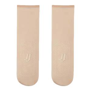 Anti -slip stockings Female short summer thin anti -hook silk transparent wear -resistant mid -tube without trace meat color invisible crystal socks
