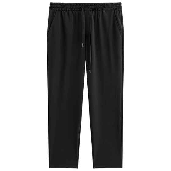 
[Same style in shopping malls] PEACEBIRD Men's Black Fashion Casual Pants Spring New Tapered Pants B1GMG1609