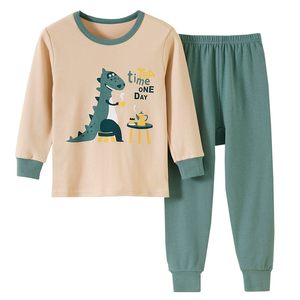 Children's pure cotton underwear suits, big boys and girls children Qiuye pants, babies, cotton sweater whole cotton pajamas home service