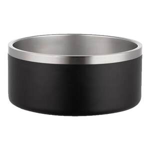 
304 stainless steel dog bowl dog bowl double layer thickened with anti-slip base large capacity pet dog food bowl feeding bowl