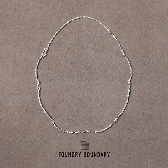 FOUNDRY BOUNDRY设计师品牌纯银手工纽纹项链