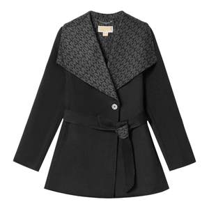 
[2 pieces discounted] MICHAEL KORS MK women's wool mid-length coat with belt