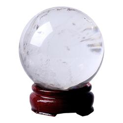 Supply Of Natural White Crystal Ball Ornaments, Raw Mineral Crystal Ball Polishing, Home Office Shop, Handicraft Crystal Transparent