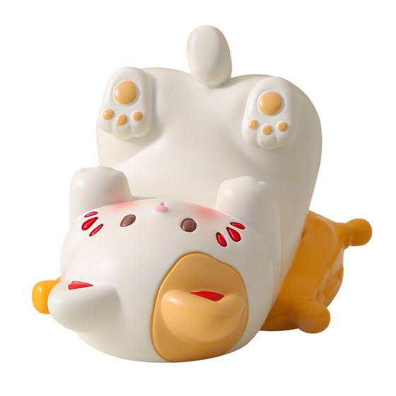 
Cute cartoon kitten glasses placement stand desktop mobile phone stand ornament office desk good things girls workstation practical