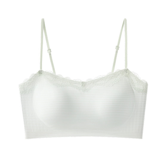 
Tube top with extremely thin straps for women to push up small breasts, summer thin, cool, breathable, anti-exposure wrap bra for girls