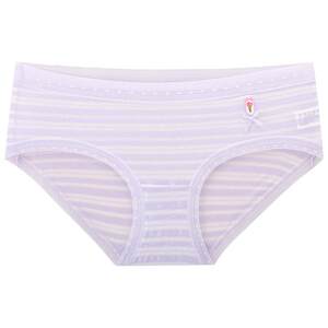 
3 pieces 129 shopping mall same MYBODY new fashion striped lace waist Modal mid-low waist underwear for women