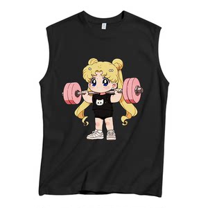 
Two yuan 88vip products beautiful men's sleeveless men's T-shirt pure cotton training sports fitness vest men's bottoming