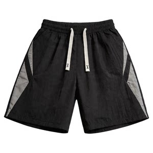 Summer casual shorts men's trendy brand ice silk breathable quick-drying thin loose street sport running beach five-point pants

