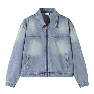 
SANBAI Sanbai [Crystal Blue Tears] Denim Jacket Men's Autumn Washed Old American Casual Jacket