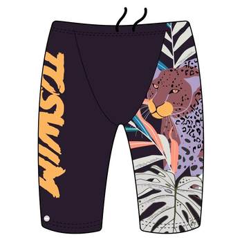 TOSWIM children's swimming trunks for men's knee-length teenagers professional swimming training competitive swimming trunks for five-point pants new style