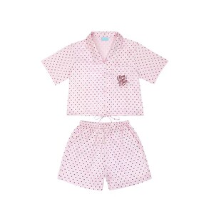 ROSYDOEDIAN不好意思系列 夏日波点家居服可爱休闲短袖睡衣套装