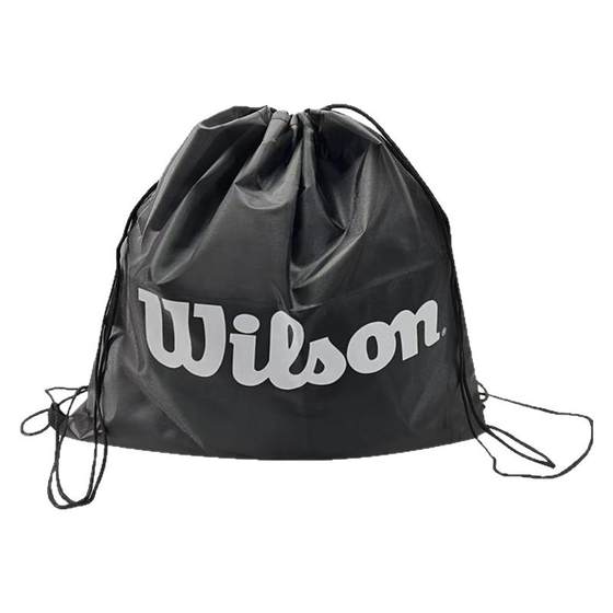 
[9.9 yuan for purchase] Wilson Willson Basketball Drawstring Bag Backpack Black Portable Storage Bag