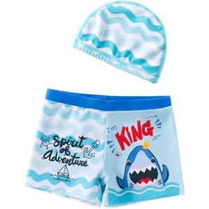 
Children's swimming trunks, boys' summer professional middle-aged and older boys' swimsuits 2026 new hot spring quick-drying swimming set equipment