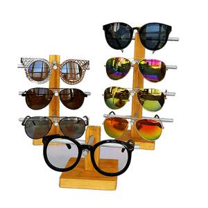 
Creative solid wood glasses display stand display props decorative sunglasses stand multi-layer storage glasses placement stand