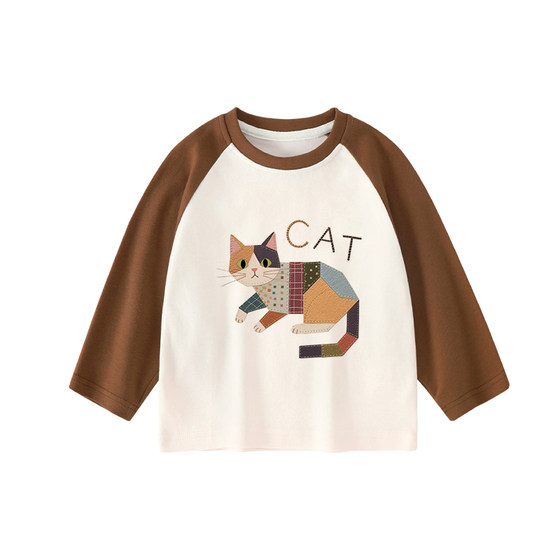 
Children's long-sleeved T-shirt spring boys' bottoming shirts category A spring new girls pure cotton tops baby category A children's clothing