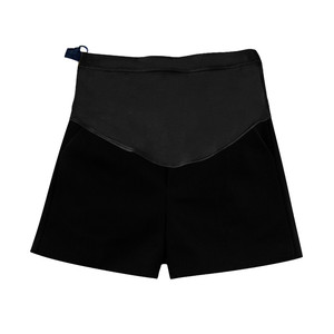 
Maternity woolen shorts for autumn and winter outer wear 2025 new fashion wide-leg leggings slimming black belly-supporting boot pants
