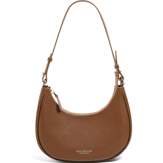 Sac à Bandoulière Hobo En Velours Côtelé Pour Femme - Sac Fourre-tout Souple En Forme De Croissant De Grande Capacité - Sac à Main Décontracté Pour Le Travail Et Les Voyages, Brun