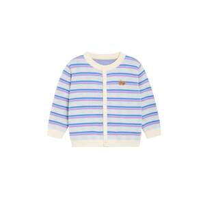 
whitewheat children's 26 new spring cardigan for boys and girls striped sweater pure cotton baby embroidered sweater