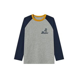 
Duojia boys' American long-sleeved T-shirt 2026 new spring and autumn children's printed raglan sleeves pure cotton spring fashion trend