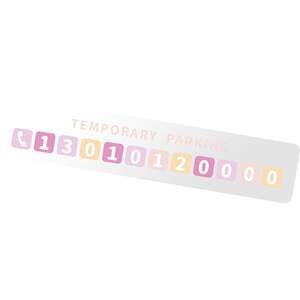 Macaron colorless sticker temporary parking phone number license plate latch license plate car inside car moving card