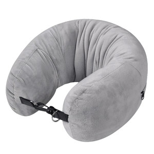 
Travel portable u-shaped pillow, refillable and stuffed into clothes storage bag, low-cost airline sleeping artifact, aircraft high-speed rail neck pillow and waist pillow