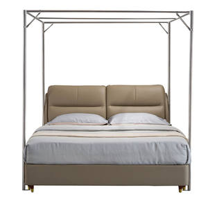 Stainless steel bracket mosquito net bold 32mm thickened aluminum three -way encryption three -open large bed household use without patching bar
