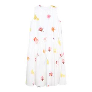 
Bruland French holiday style printed long skirt irregular pleated A-line pure cotton sleeveless vest dress for women